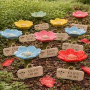 🌸Flower-shaped resin bee watering station🐝💧
