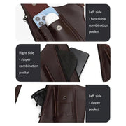 Premium Leather Adjustable Underarm Shoulder Bag for Men & Women